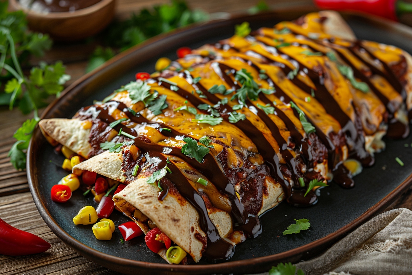 Variantes d’enchiladas végétaliennes Variantes d’enchiladas végétaliennes